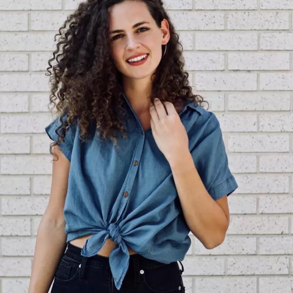 MADEWELL Central Shirt in Bright Indigo